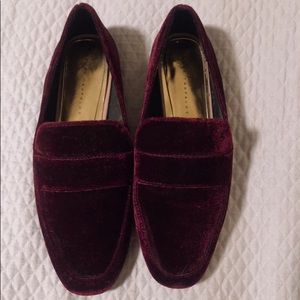 Zara velvet loafers